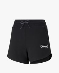 PUMA - Quần shorts nữ lưng thun Rebel High Waist