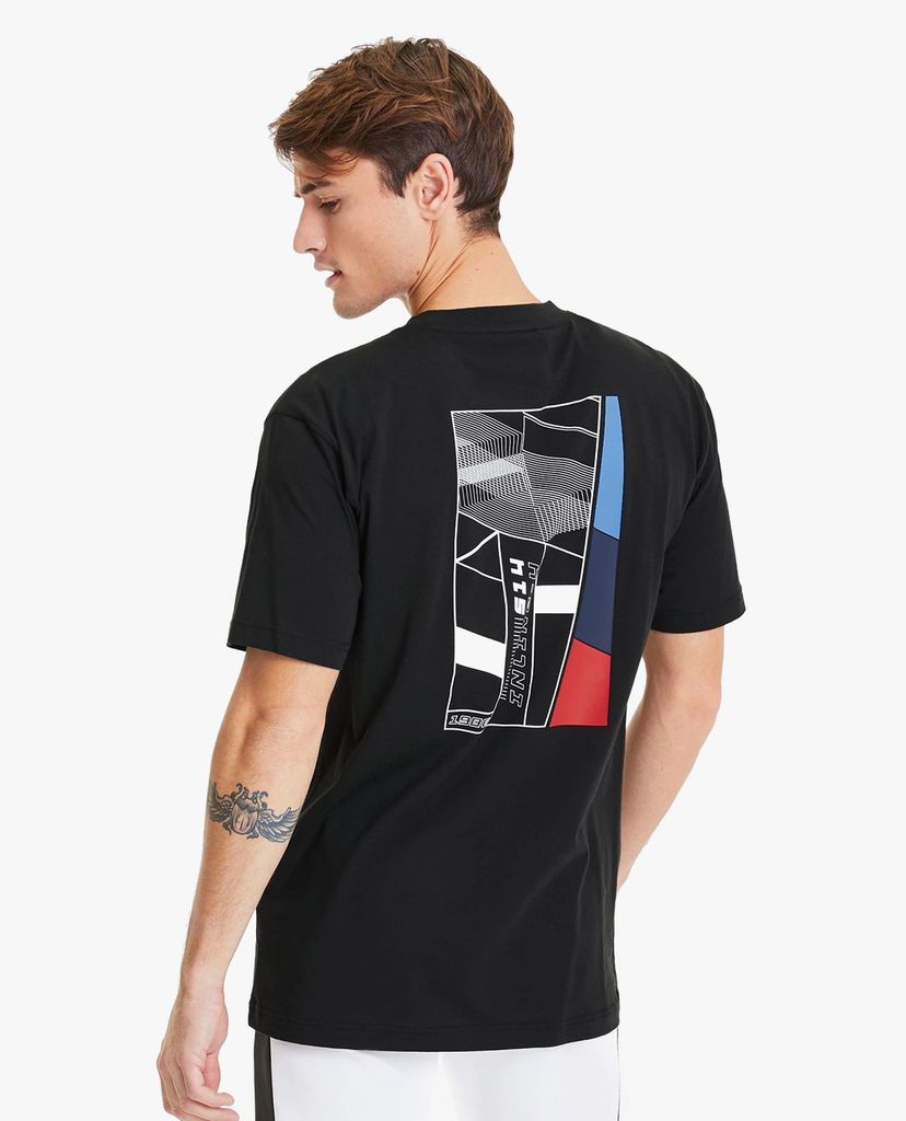 PUMA - Áo thun nam cổ tròn tay ngắn BMW M Motorsport Life Graphic Tee