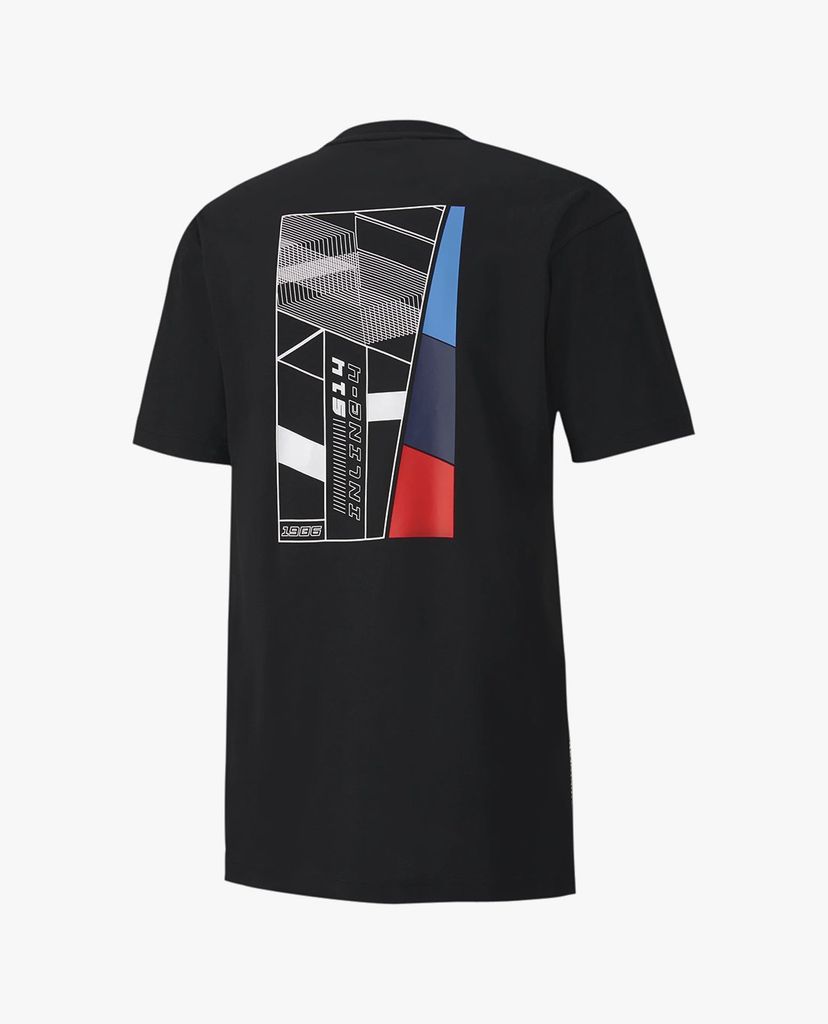 PUMA - Áo thun nam cổ tròn tay ngắn BMW M Motorsport Life Graphic Tee
