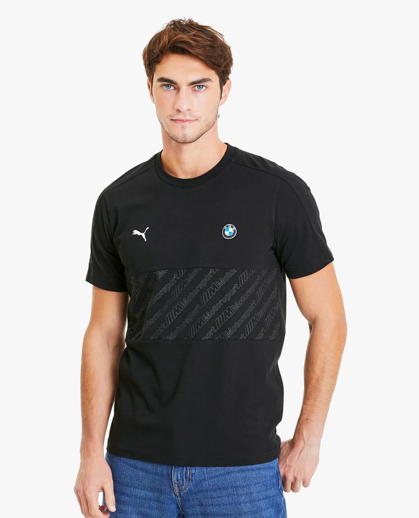 PUMA - Áo thun nam cổ tròn tay ngắn BMW M Motorsport T7 Tee
