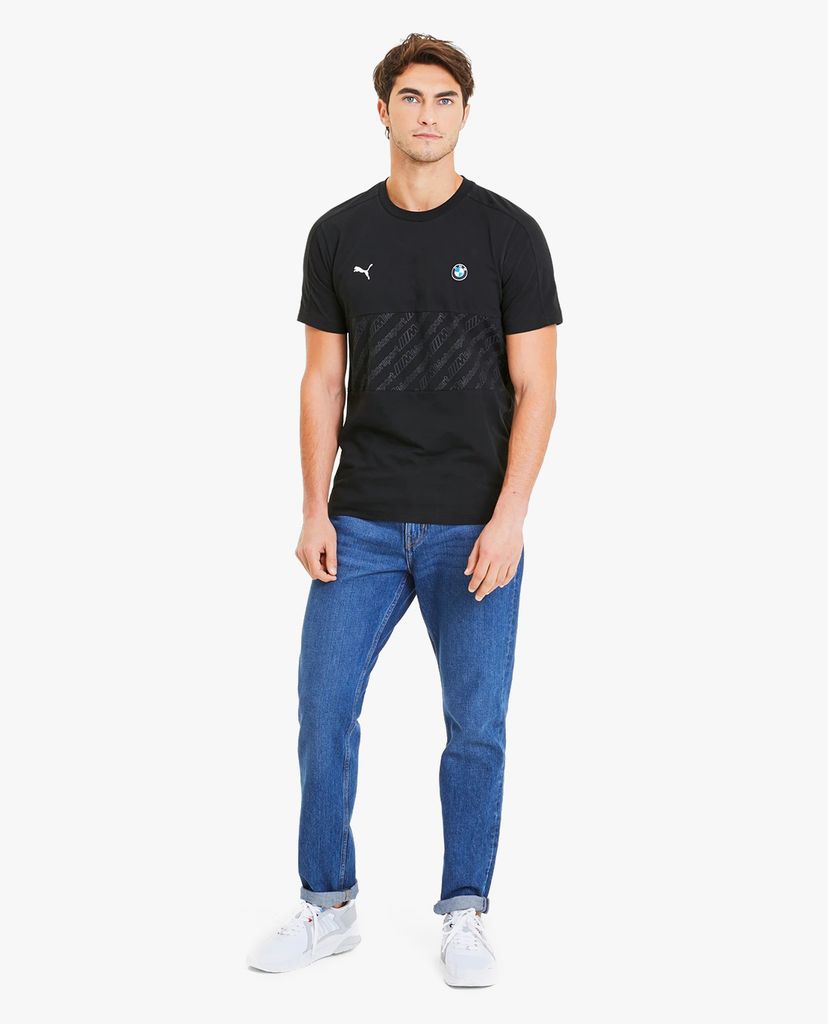 PUMA - Áo thun nam cổ tròn tay ngắn BMW M Motorsport T7 Tee