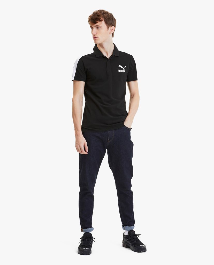 PUMA - Áo thun polo nam tay ngắn Iconic T7