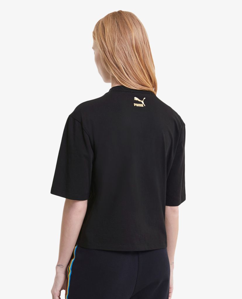 PUMA - Áo thun thể thao nữ tay lỡ TFS Graphic Regular