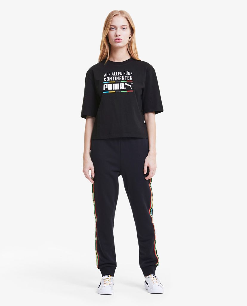 PUMA - Áo thun thể thao nữ tay lỡ TFS Graphic Regular