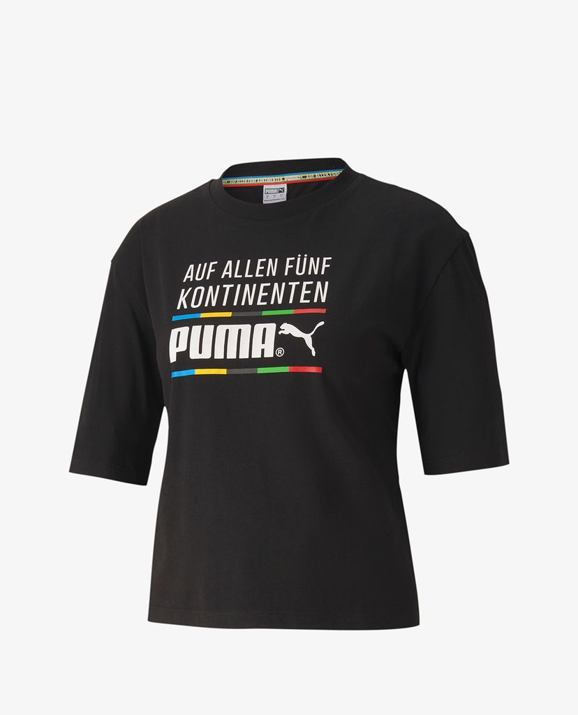 PUMA - Áo thun thể thao nữ tay lỡ TFS Graphic Regular