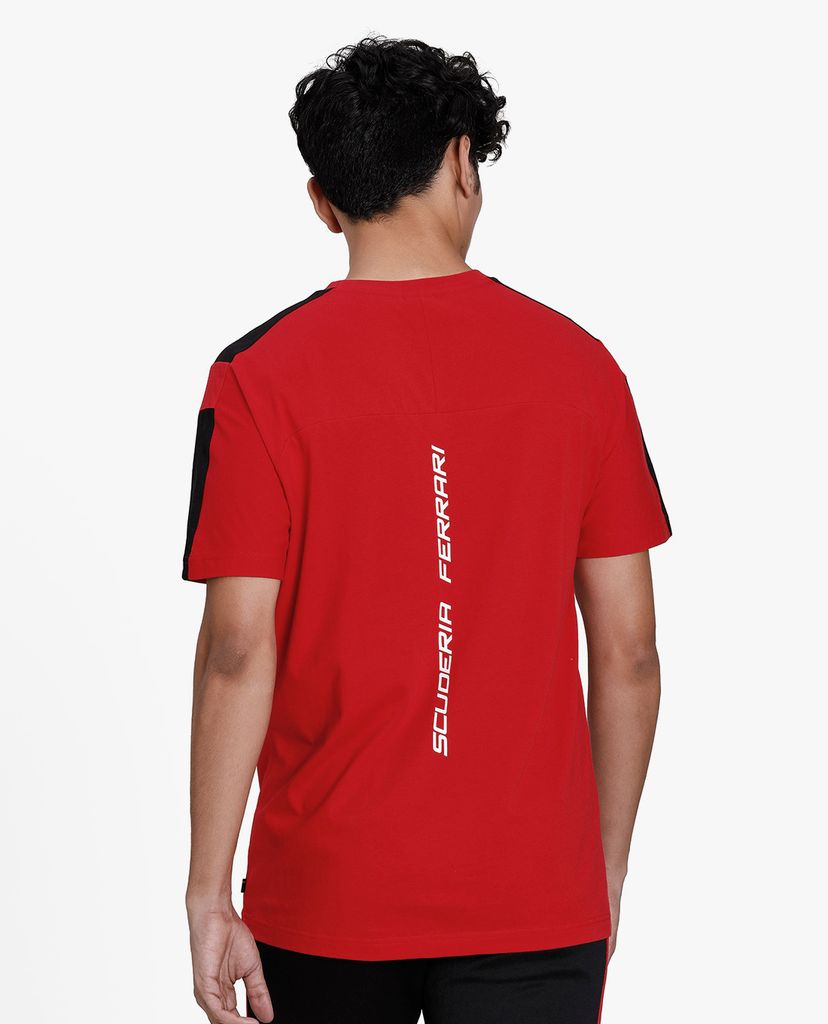 PUMA - Áo thun thể thao nam ngắn tay Scuderia Ferrari Race T7 Motorsport