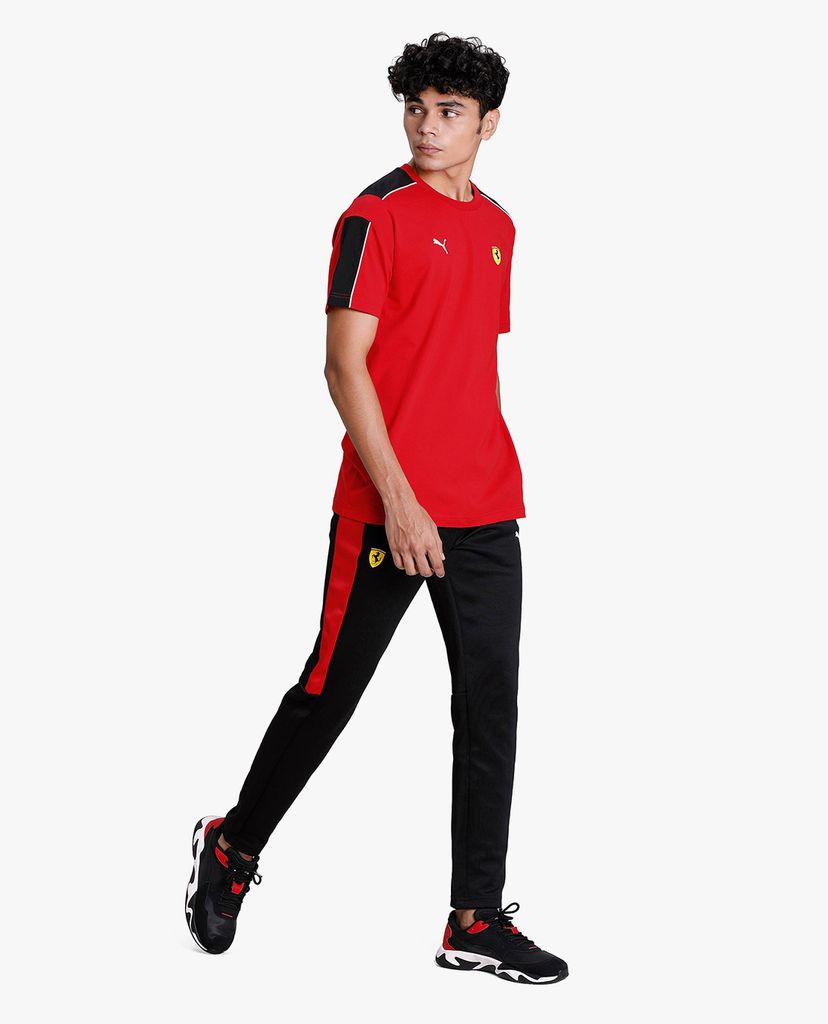 PUMA - Áo thun thể thao nam ngắn tay Scuderia Ferrari Race T7 Motorsport
