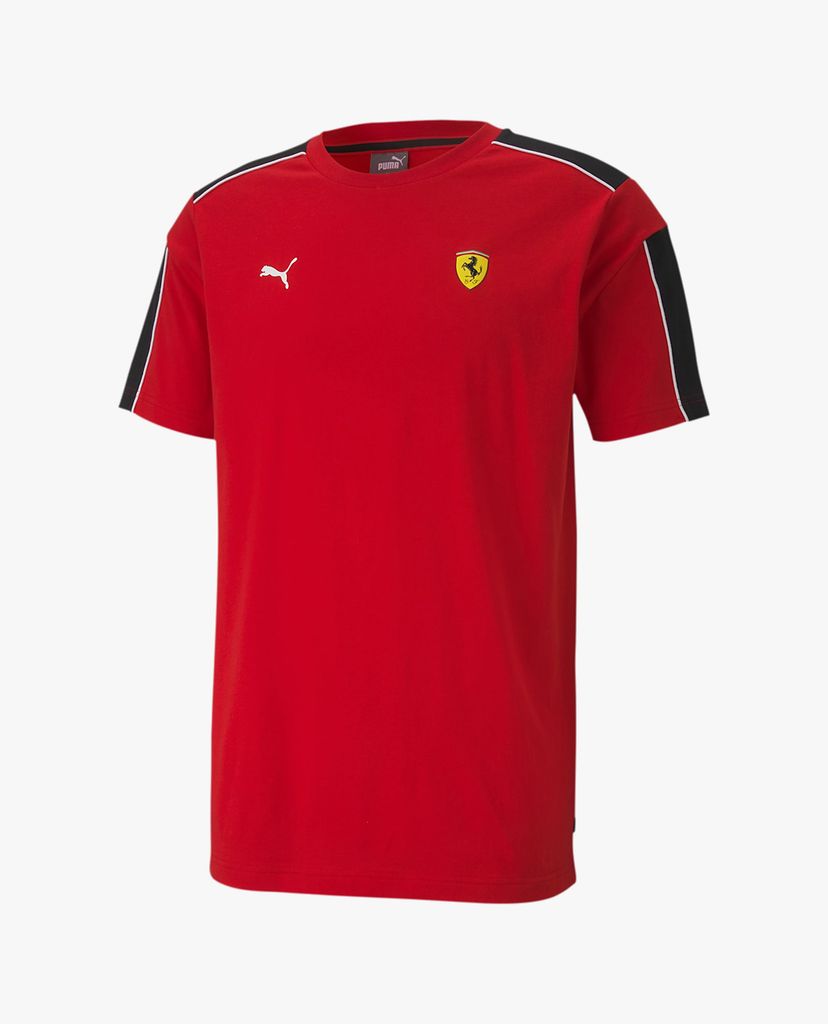 PUMA - Áo thun thể thao nam ngắn tay Scuderia Ferrari Race T7 Motorsport