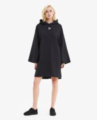 PUMA - Đầm mini tay dài ống rộng phối mũ Train