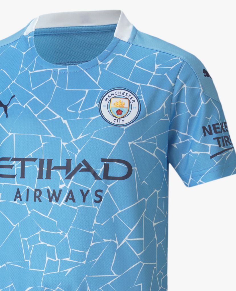 PUMA - Áo thun thể thao trẻ em Man City Home Replica Teamsport