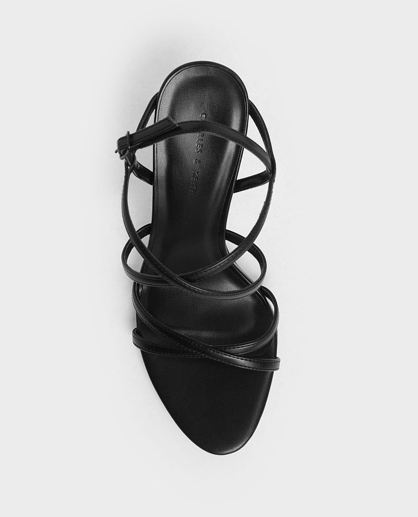 CHARLES & KEITH - Giày cao gót hở mũi Criss Cross Strappy