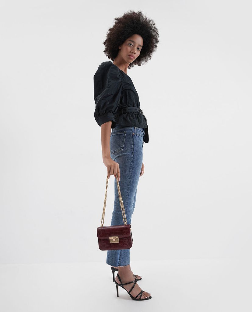 CHARLES & KEITH - Giày cao gót hở mũi Criss Cross Strappy