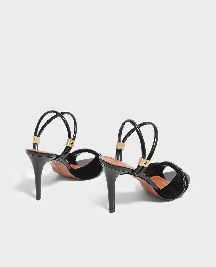 CHARLES & KEITH - Giày cao gót hở mũi Two Way Heel