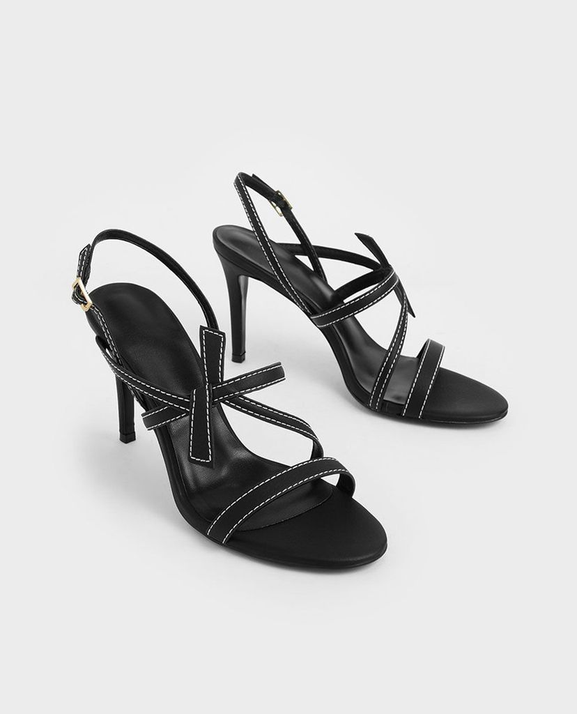 CHARLES & KEITH - Giày cao gót quai mảnh Front Knot Tie