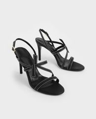 CHARLES & KEITH - Giày cao gót quai mảnh Front Knot Tie
