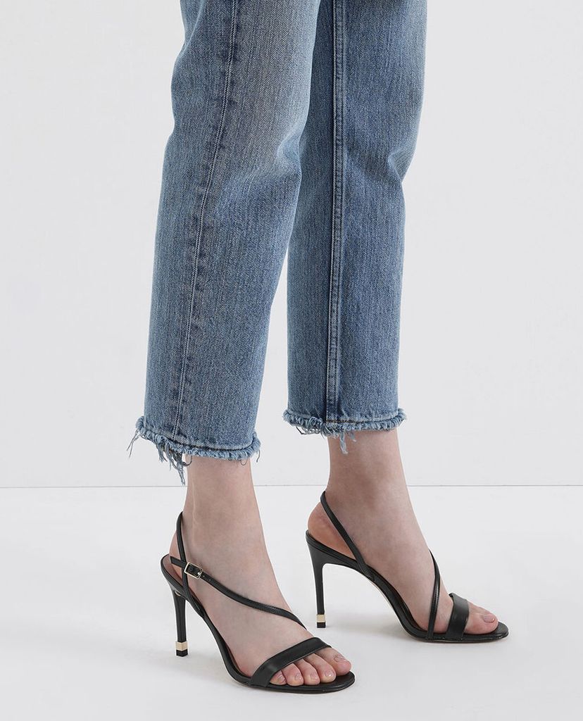 CHARLES & KEITH - Giày cao gót hở mũi Asymmetric Strap Slingback
