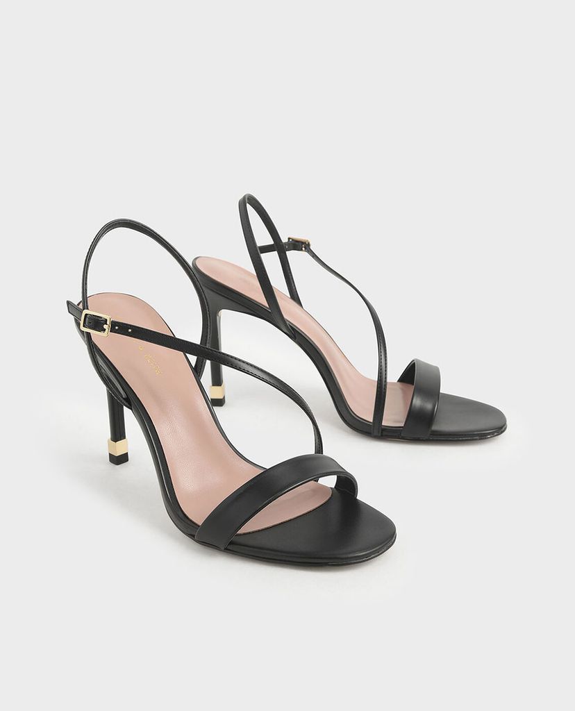 CHARLES & KEITH - Giày cao gót hở mũi Asymmetric Strap Slingback