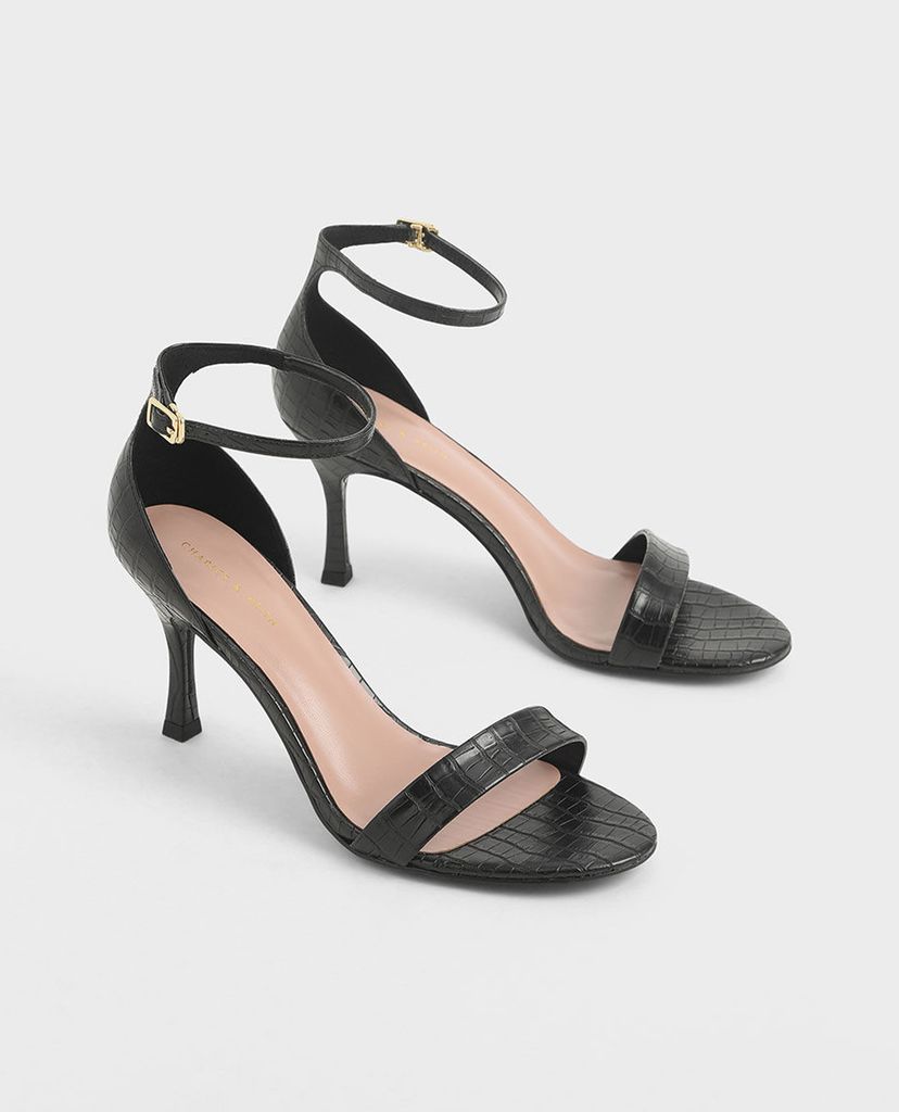 CHARLES & KEITH - Giày cao gót hở mũi Ankle Strap