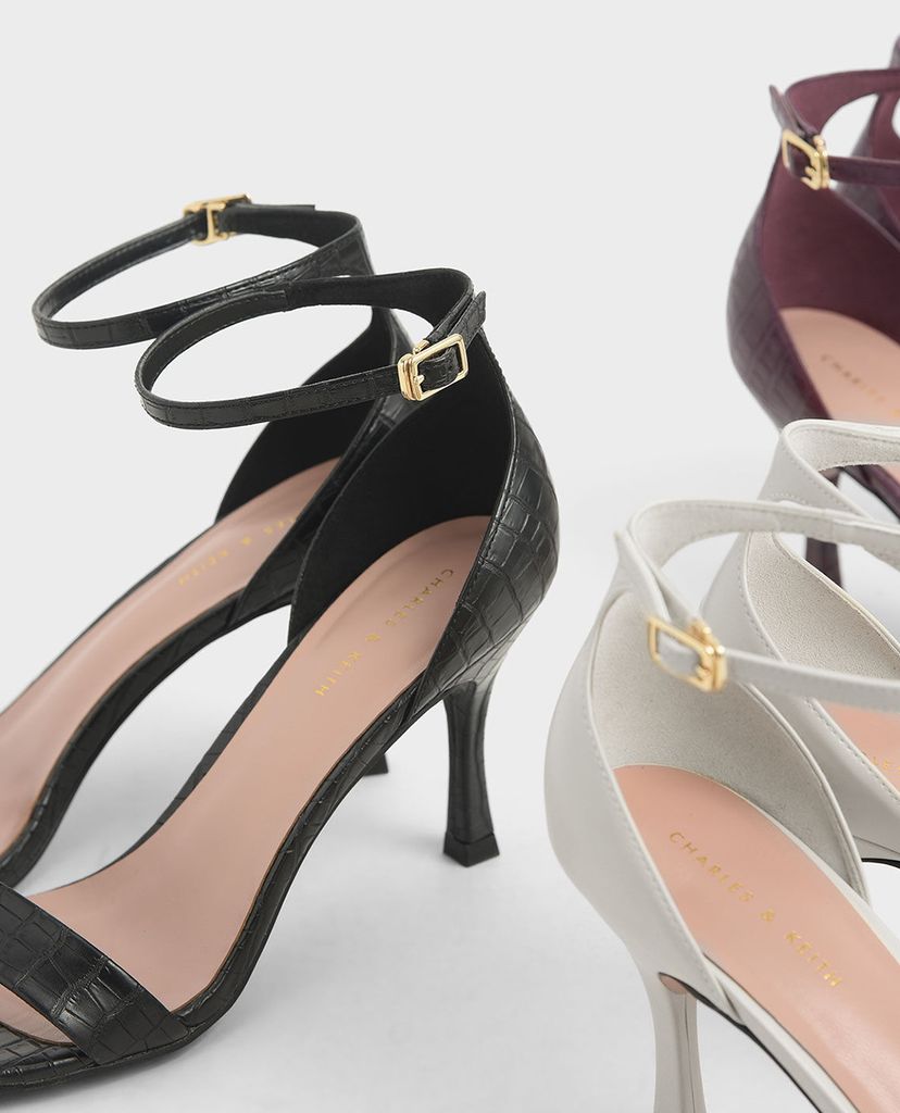 CHARLES & KEITH - Giày cao gót hở mũi Ankle Strap