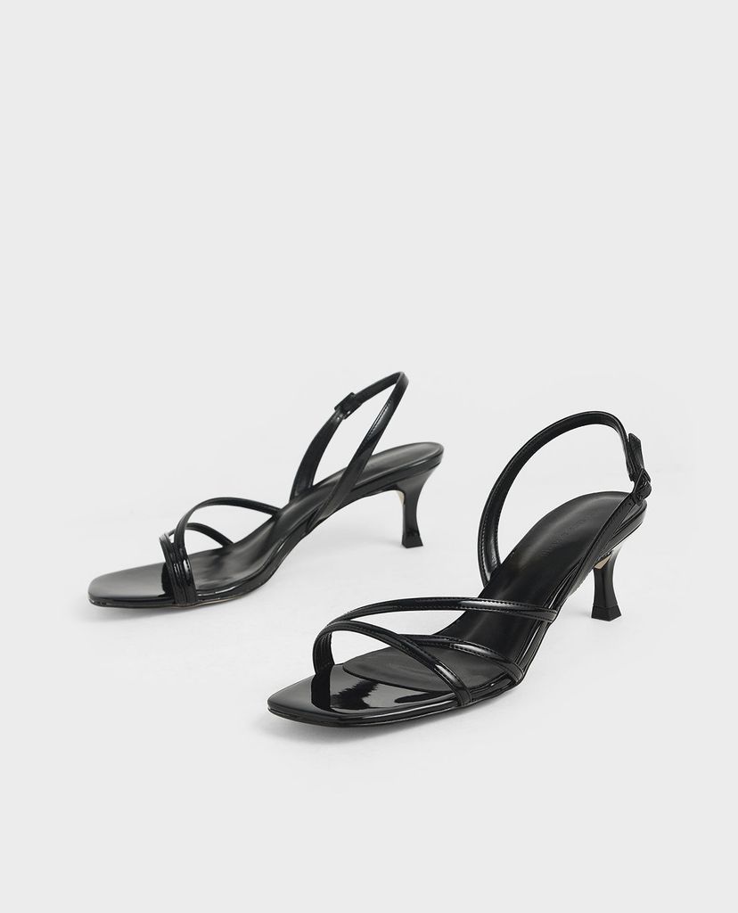 CHARLES & KEITH - Giày cao gót hở mũi Asymmetric Strappy