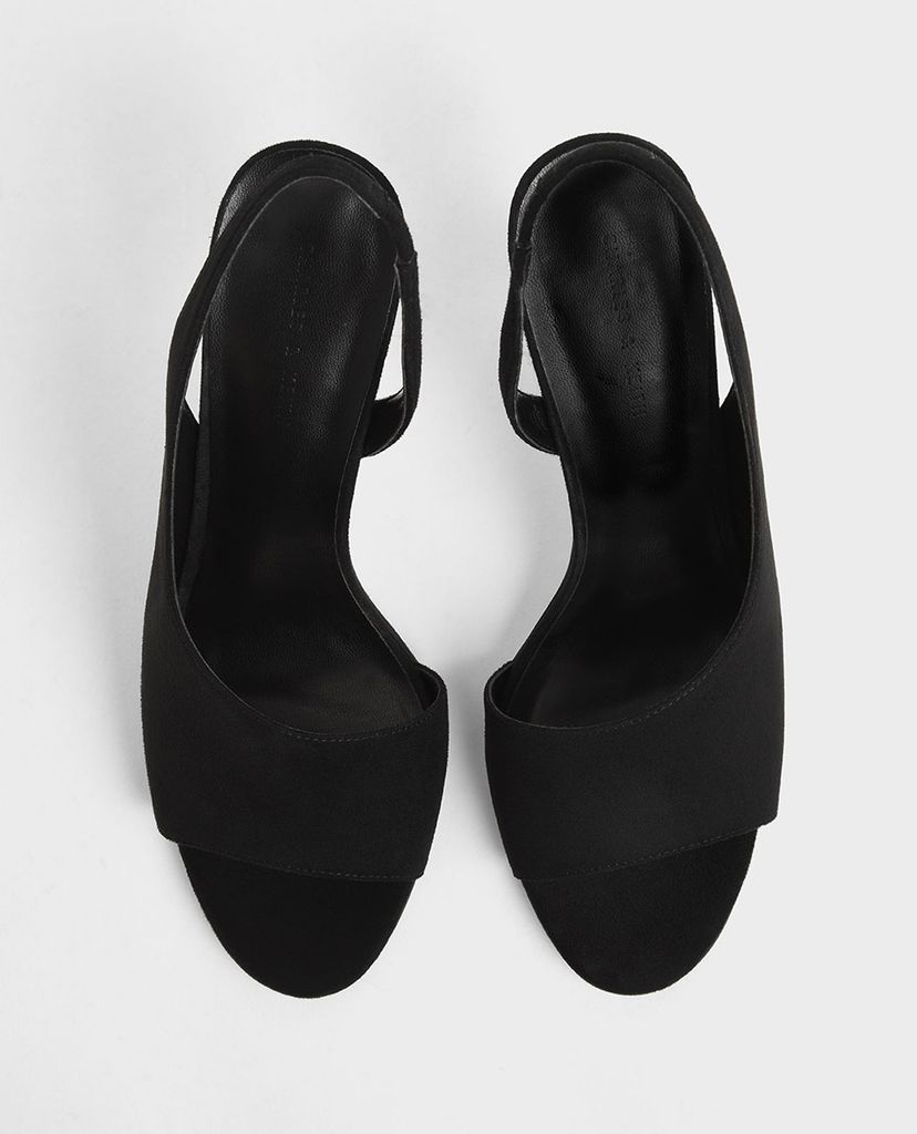 CHARLES & KEITH - Giày cao gót hở mũi Asymmetric Slingback