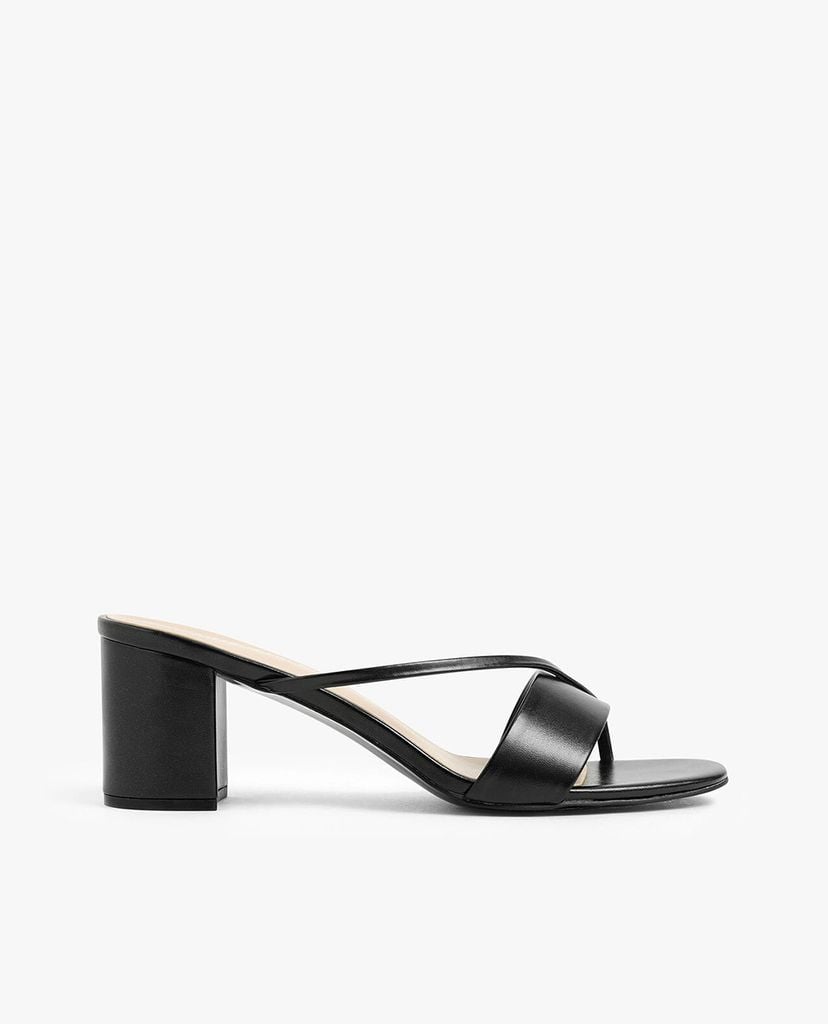CHARLES & KEITH - Giày cao gót đế trụ Asymmetric Strap