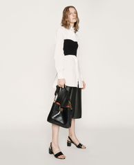 CHARLES & KEITH - Giày cao gót đế vuông Slingback Block