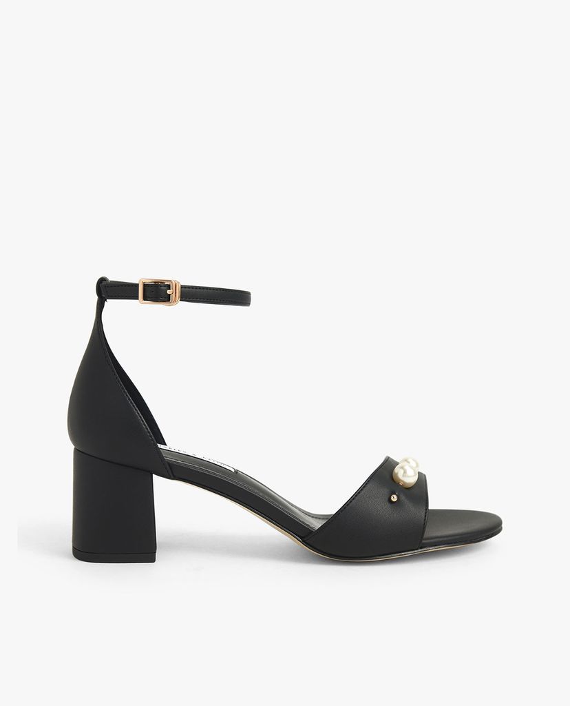 CHARLES & KEITH - Giày sandals cao gót Embellished Block