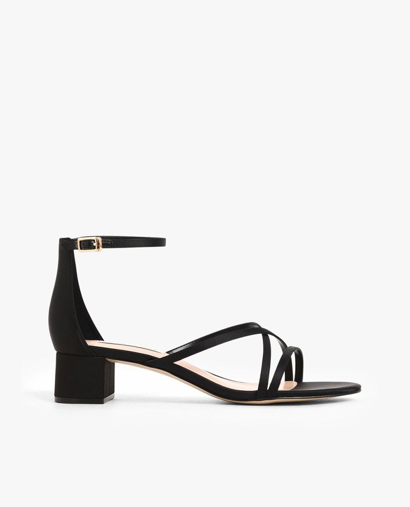 CHARLES & KEITH - Giày sandals cao gót Glitter Strappy