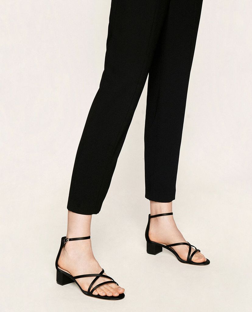 CHARLES & KEITH - Giày sandals cao gót Glitter Strappy