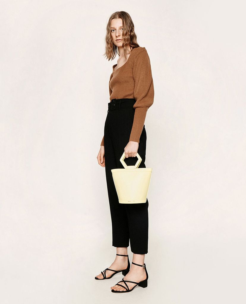 CHARLES & KEITH - Giày sandals cao gót Glitter Strappy