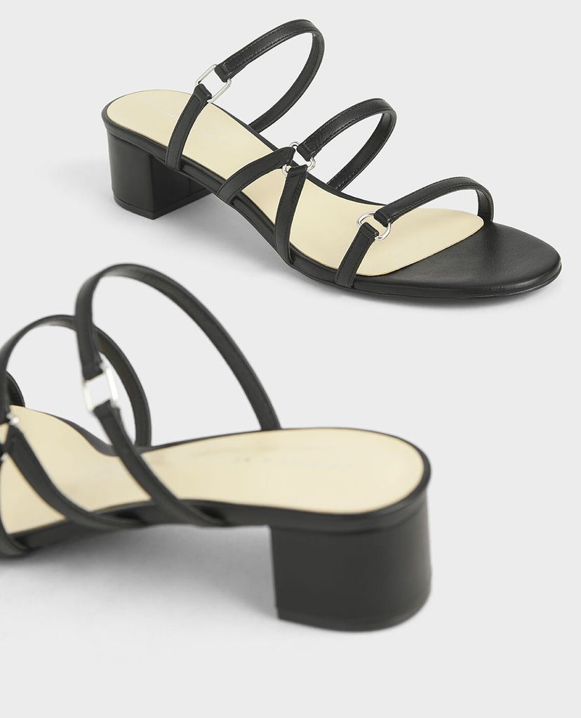 CHARLES & KEITH - Giày cao gót quai ngang mảnh Tri Strap
