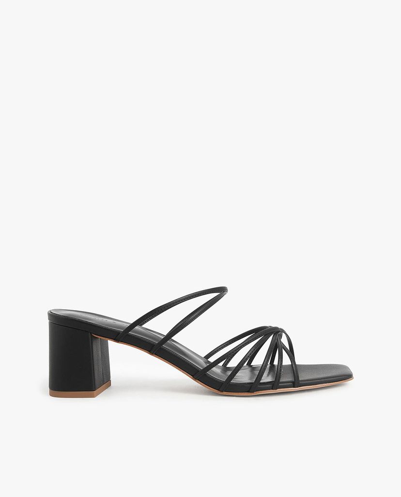 CHARLES & KEITH - Giày cao gót quai ngang mảnh Strappy Square Toe