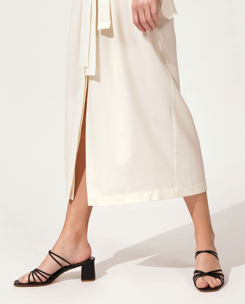 CHARLES & KEITH - Giày cao gót quai ngang mảnh Strappy Square Toe