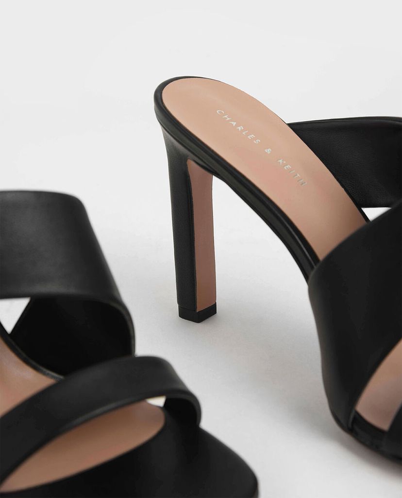 CHARLES & KEITH - Giày cao gót hở mũi Asymmetric Strap