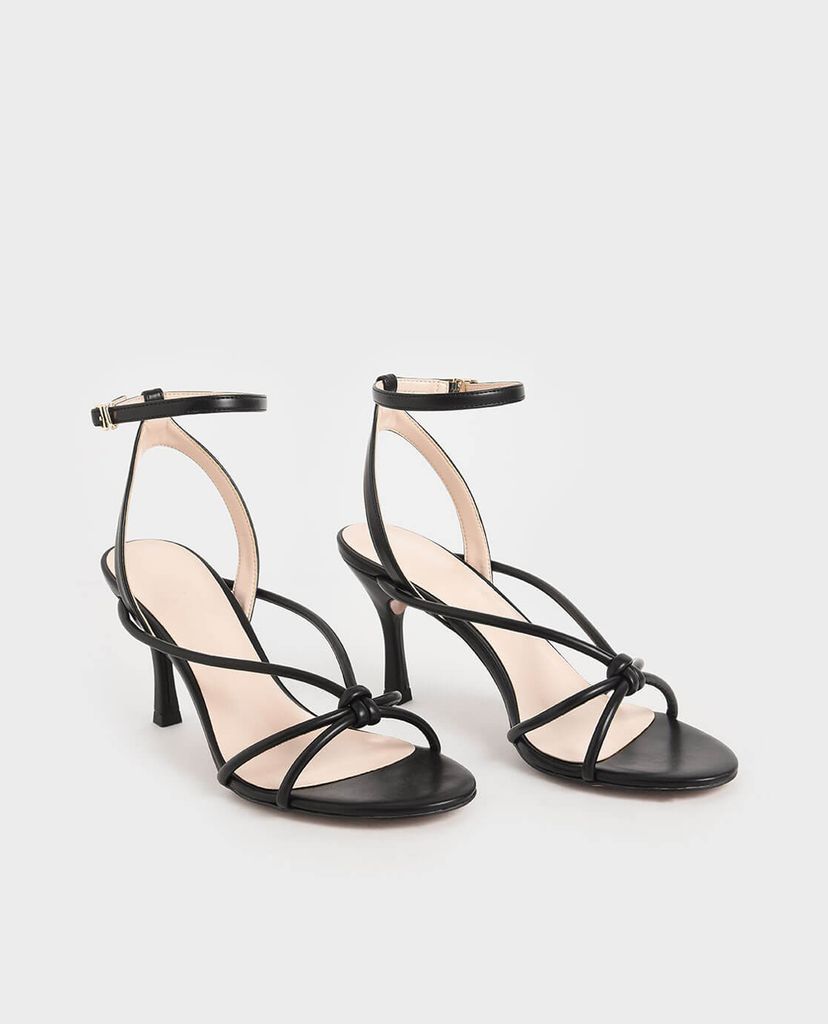 CHARLES & KEITH - Giày sandal cao gót hở mũi Front Knot