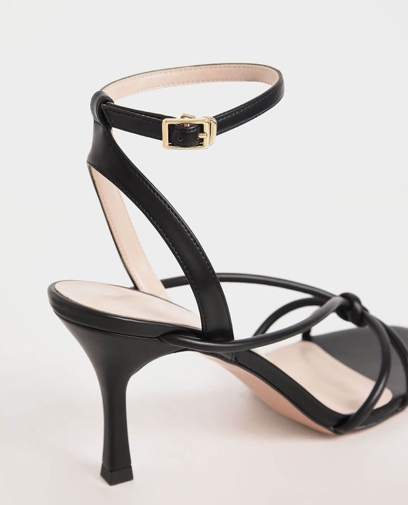CHARLES & KEITH - Giày sandal cao gót hở mũi Front Knot