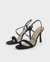 CHARLES & KEITH - Giày cao gót quai ngang Asymmetric Strap