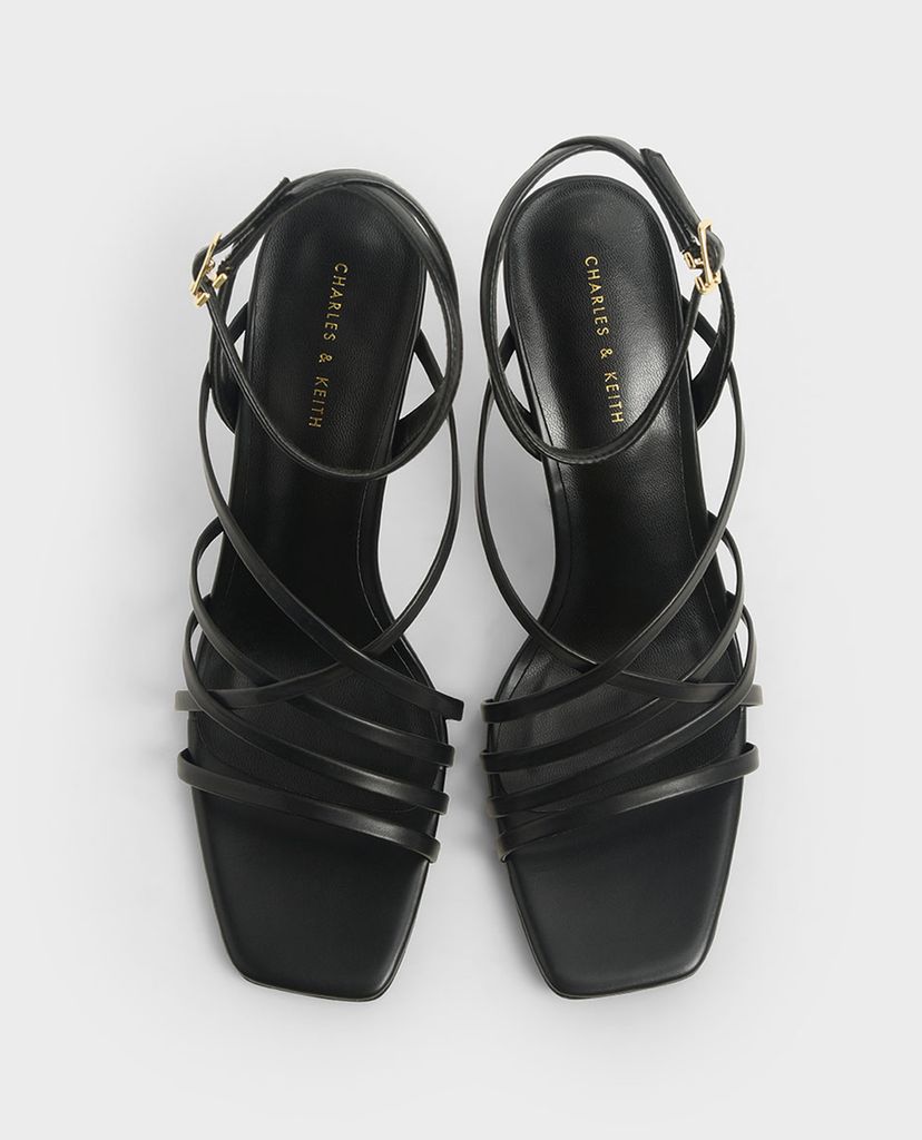 CHARLES & KEITH - Giày cao gót quai mảnh đan chéo Strappy Heeled