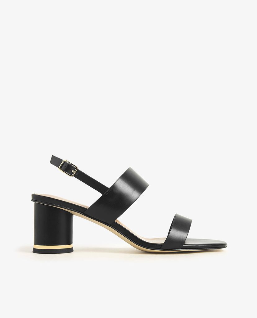 CHARLES & KEITH - Giày cao gót sandal quai ngang Cylindrical