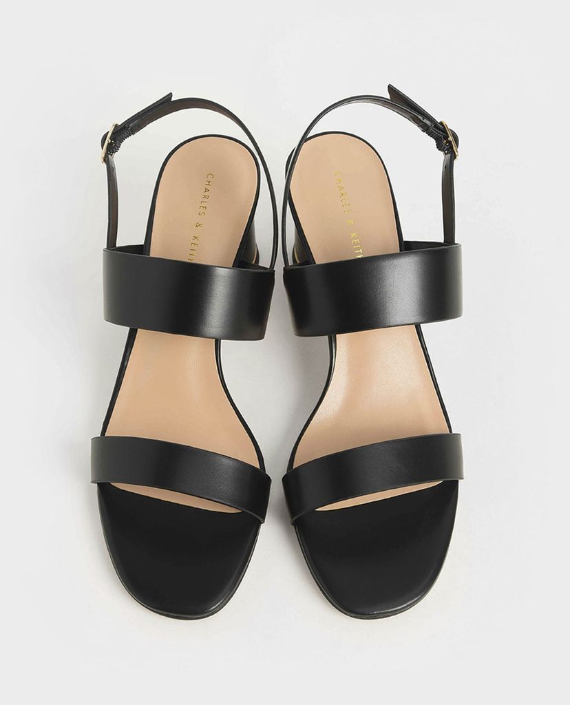 CHARLES & KEITH - Giày cao gót sandal quai ngang Cylindrical