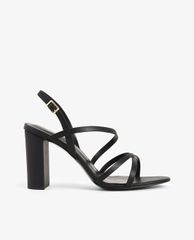 CHARLES & KEITH - Giày cao gót sandal quai chéo đế vuông Slingback