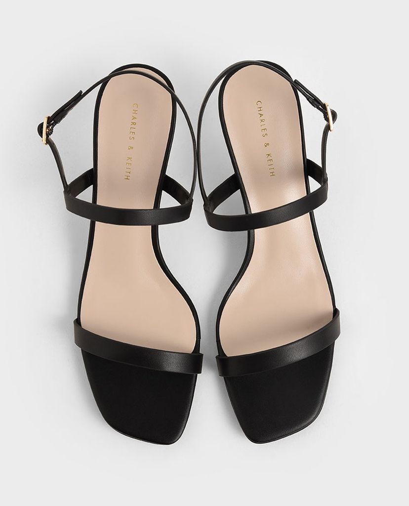CHARLES & KEITH - Giày cao gót quai ngang Metallic Ankle Strap