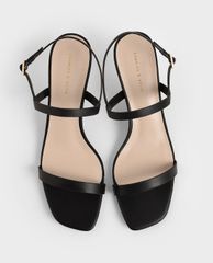 CHARLES & KEITH - Giày cao gót quai ngang Metallic Ankle Strap