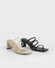 CHARLES & KEITH - Giày cao gót quai ngang Glitter Strappy Blade