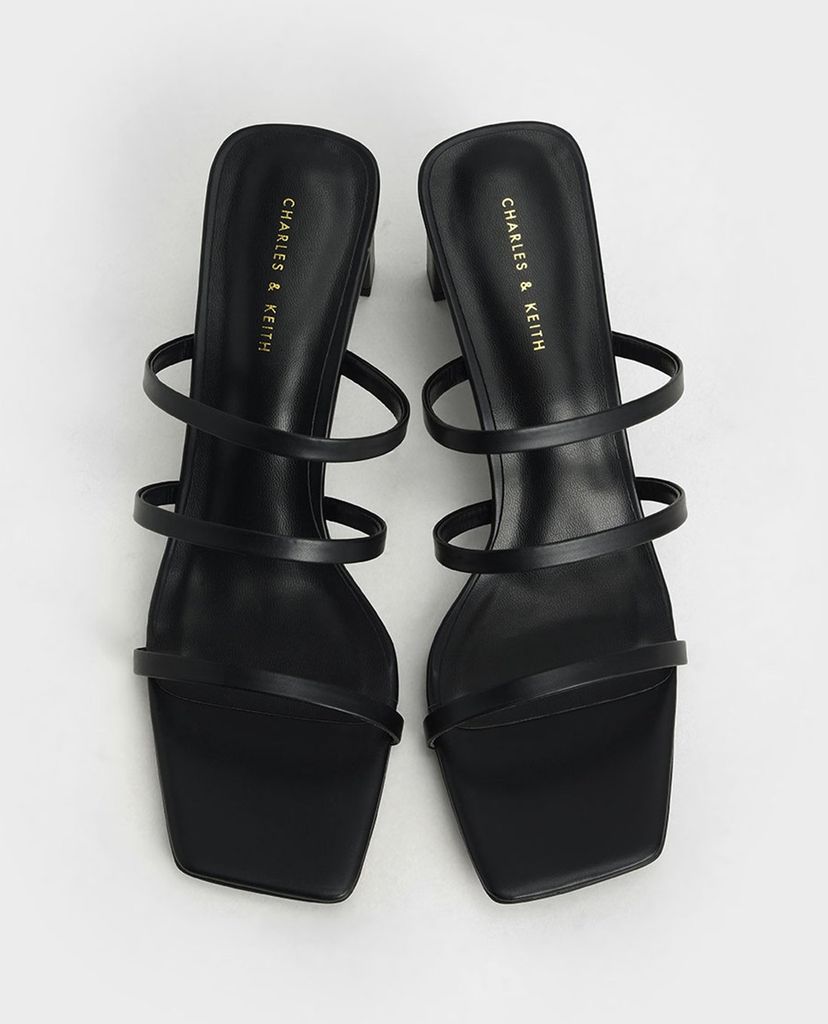 CHARLES & KEITH - Giày cao gót quai ngang Glitter Strappy Blade