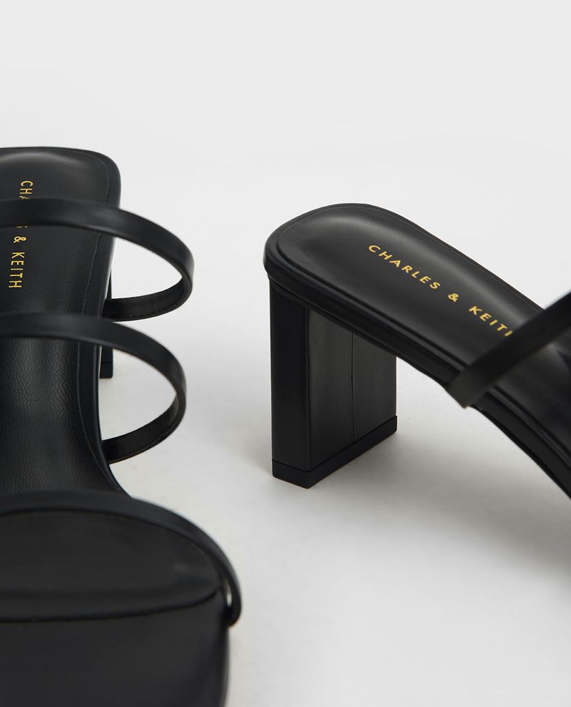 CHARLES & KEITH - Giày cao gót quai ngang Glitter Strappy Blade