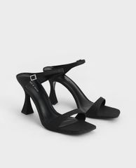 CHARLES & KEITH - Giày cao gót quai ngang Glitter Sculptural
