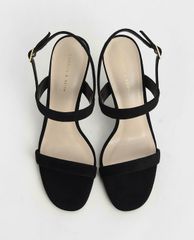 CHARLES & KEITH - Giày cao gót quai ngang Textured Ankle Strap