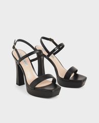 CHARLES & KEITH - Giày cao gót sandals Platform Back Strap